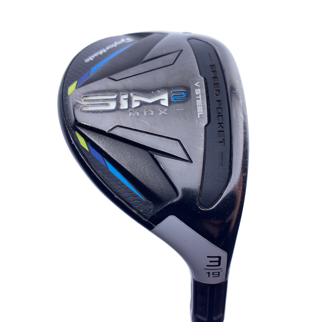 Used TaylorMade Sim2 Max Rescue 3 Hybrid / 19.0 Degrees / Stiff Flex