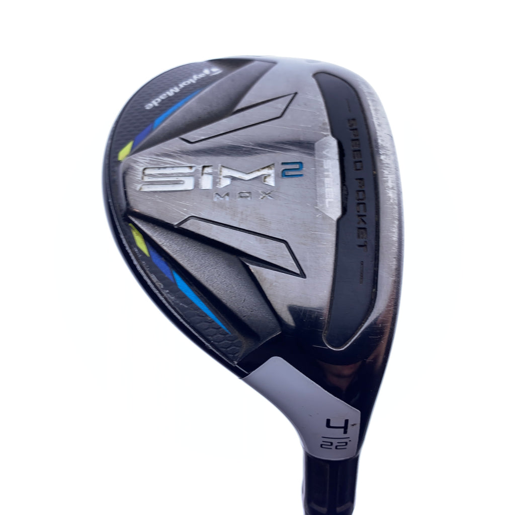 Used TaylorMade Sim2 Max Rescue 3 Hybrid / 22.0 Degrees / Regular Flex