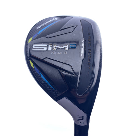 Used TaylorMade Sim2 Max Rescue 3 Hybrid / Stiff Flex
