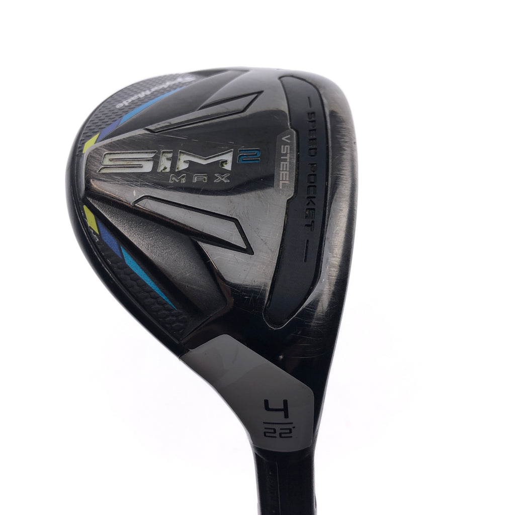 Used TaylorMade Sim2 Max Rescue 4 Hybrid / 22 Degrees / A Flex