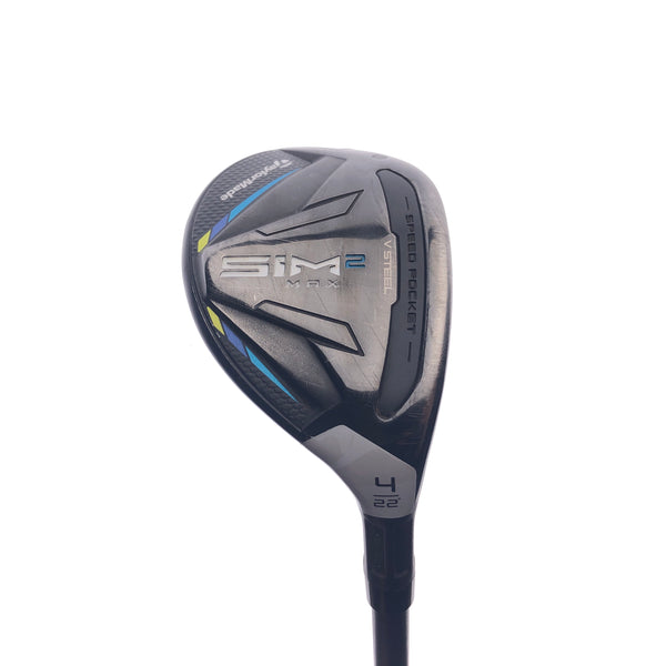 Used TaylorMade Sim2 Max Rescue 4 Hybrid / 22 Degrees / Lite Flex