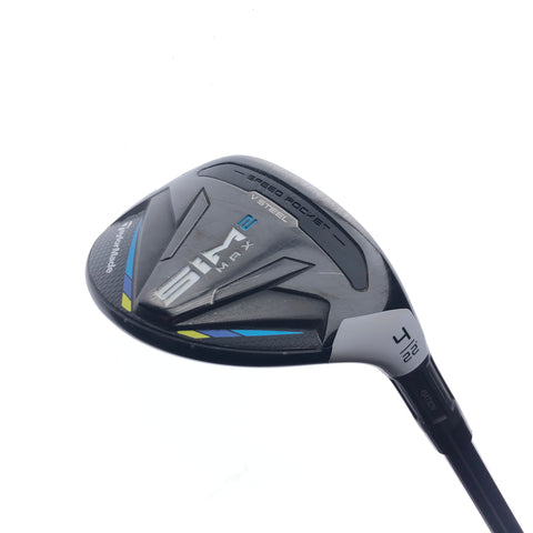 Used TaylorMade Sim2 Max Rescue 4 Hybrid / 22 Degrees / Regular Flex
