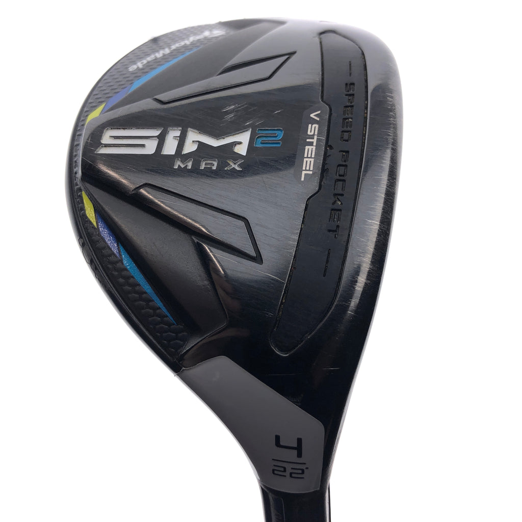 Used TaylorMade Sim2 Max Rescue 4 Hybrid / 22 Degrees / Regular Flex