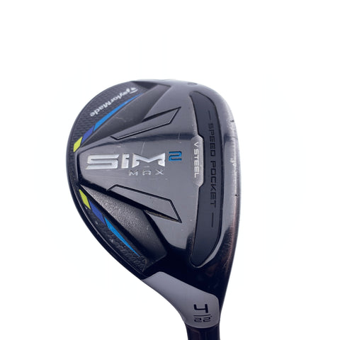 Used TaylorMade Sim2 Max Rescue 4 Hybrid / 22 Degrees / Regular Flex