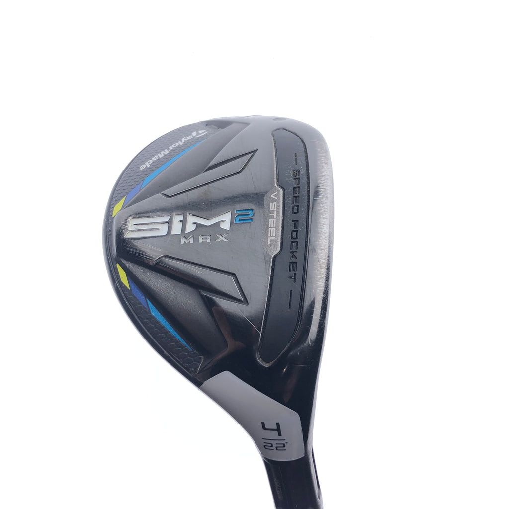 Used TaylorMade Sim2 Max Rescue 4 Hybrid / 22 Degrees / Regular Flex