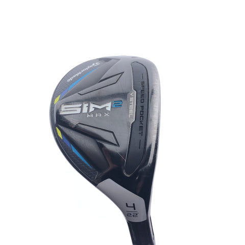 Used TaylorMade Sim2 Max Rescue 4 Hybrid / 22 Degrees / Regular Flex