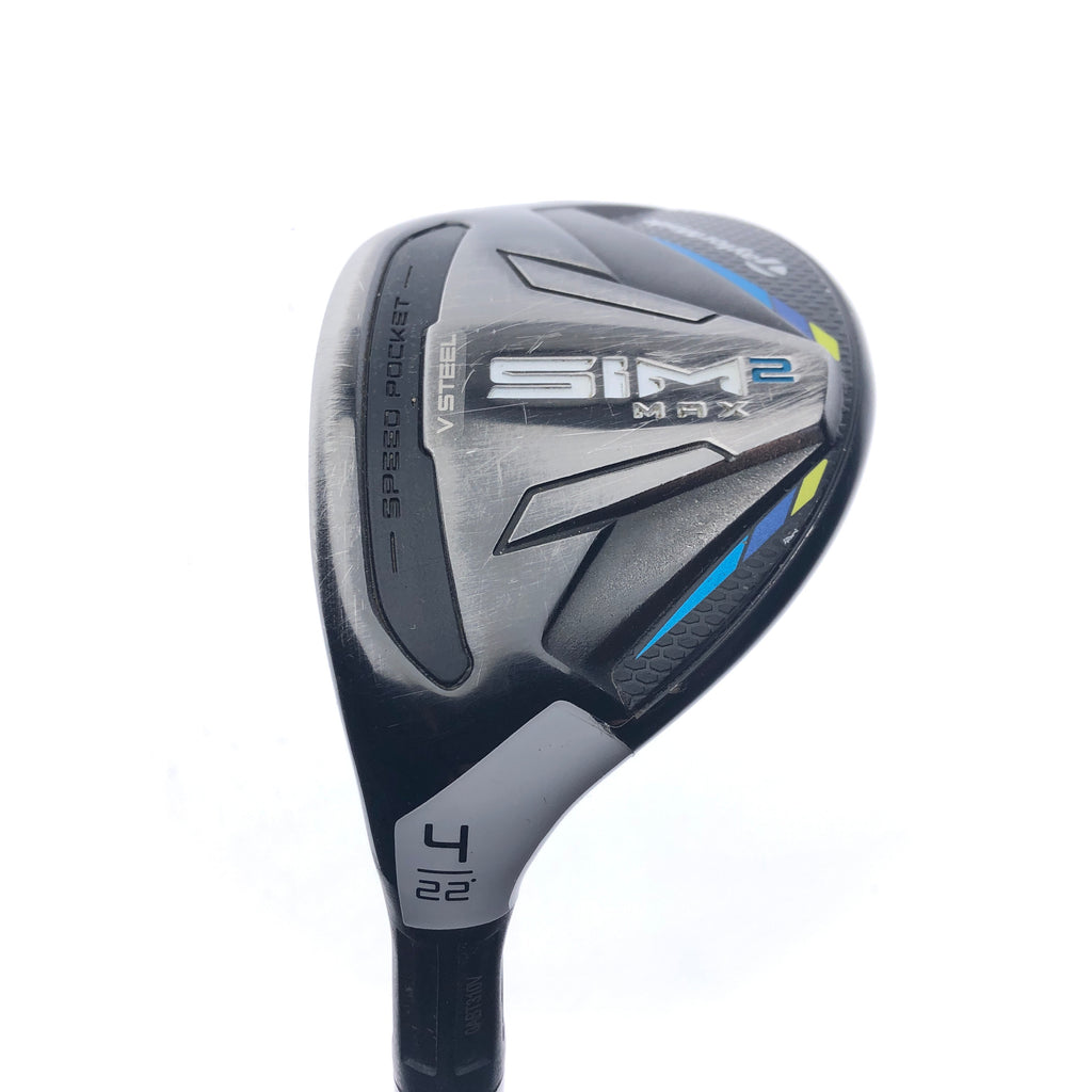 Used TaylorMade Sim2 Max Rescue 4 Hybrid / 22 Degrees / Regular / Left-Handed