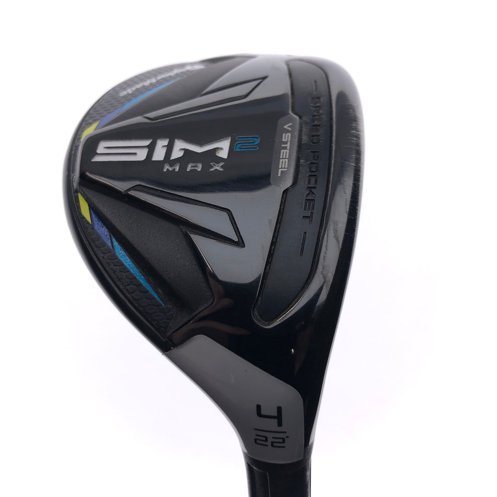 Used TaylorMade Sim2 Max Rescue 4 Hybrid / 22 Degrees / Stiff Flex
