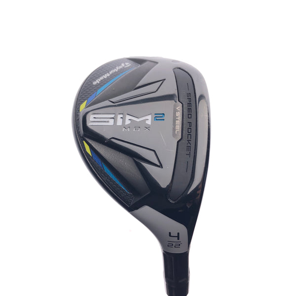 Used TaylorMade Sim2 Max Rescue 4 Hybrid / 22 Degrees / Stiff Flex