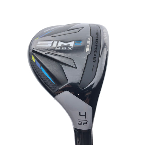 Used TaylorMade Sim2 Max Rescue 4 Hybrid / 22 Degrees / Stiff Flex