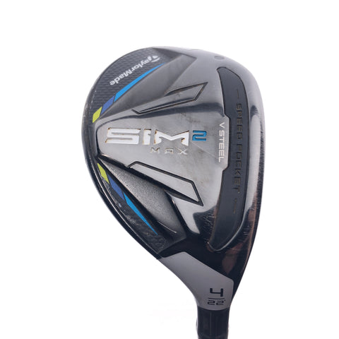 Used TaylorMade Sim2 Max Rescue 4 Hybrid / 22 Degrees / Stiff Flex