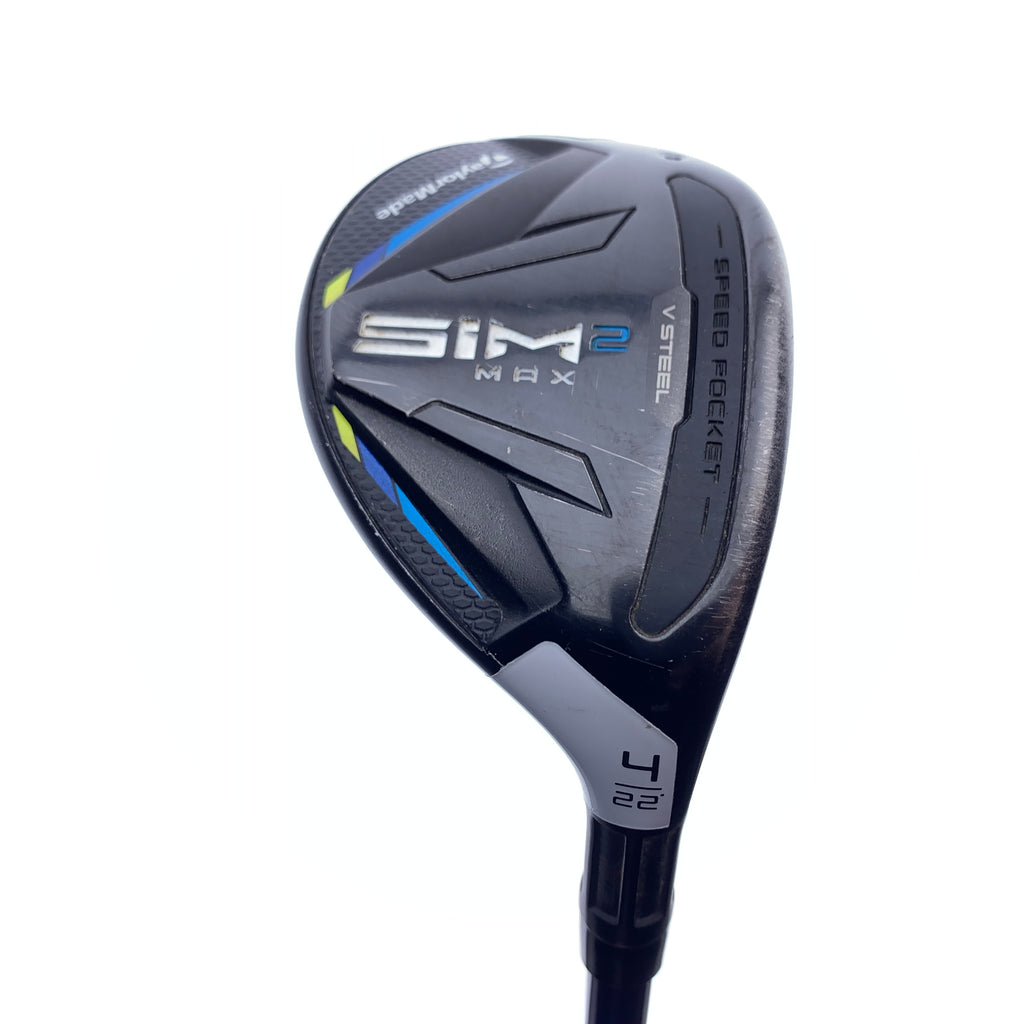 Used TaylorMade Sim2 Max Rescue 4 Hybrid / 22.0 Degrees / Regular Flex
