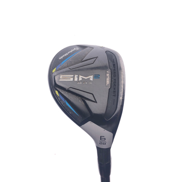 Used TaylorMade Sim2 Max Rescue 6 Hybrid / 28 Degrees / Stiff Flex