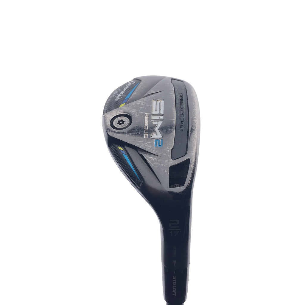 Used TaylorMade Sim2 Rescue 2 Hybrid / 17 Degrees / TX Flex