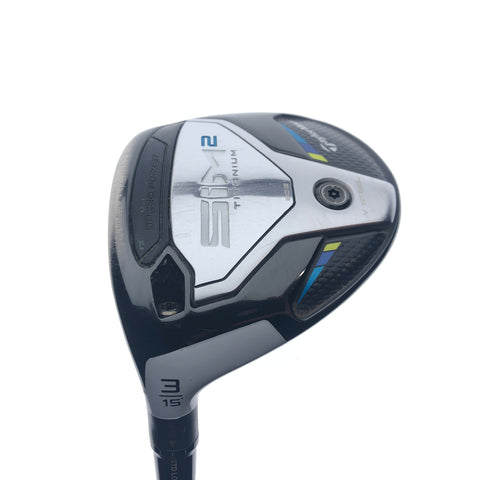 Used TaylorMade Sim2 Titanium 3 Fairway / 15 Degrees / Stiff Flex / Left-Handed