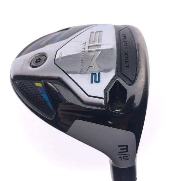 Used TaylorMade Sim2 Titanium 3 Fairway Wood / 15 Degrees / Stiff Flex