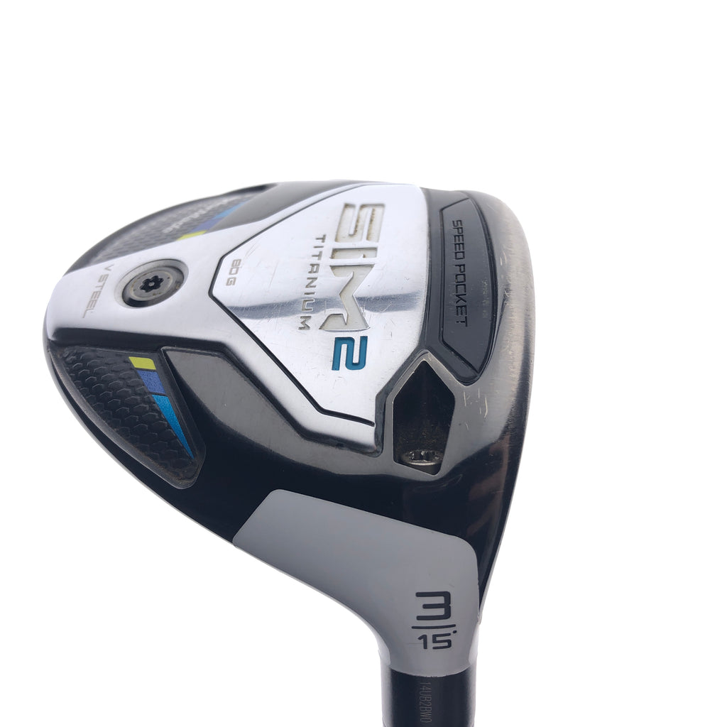 Used TaylorMade Sim2 Titanium 3 Fairway Wood / 15 Degrees / X-Stiff Flex