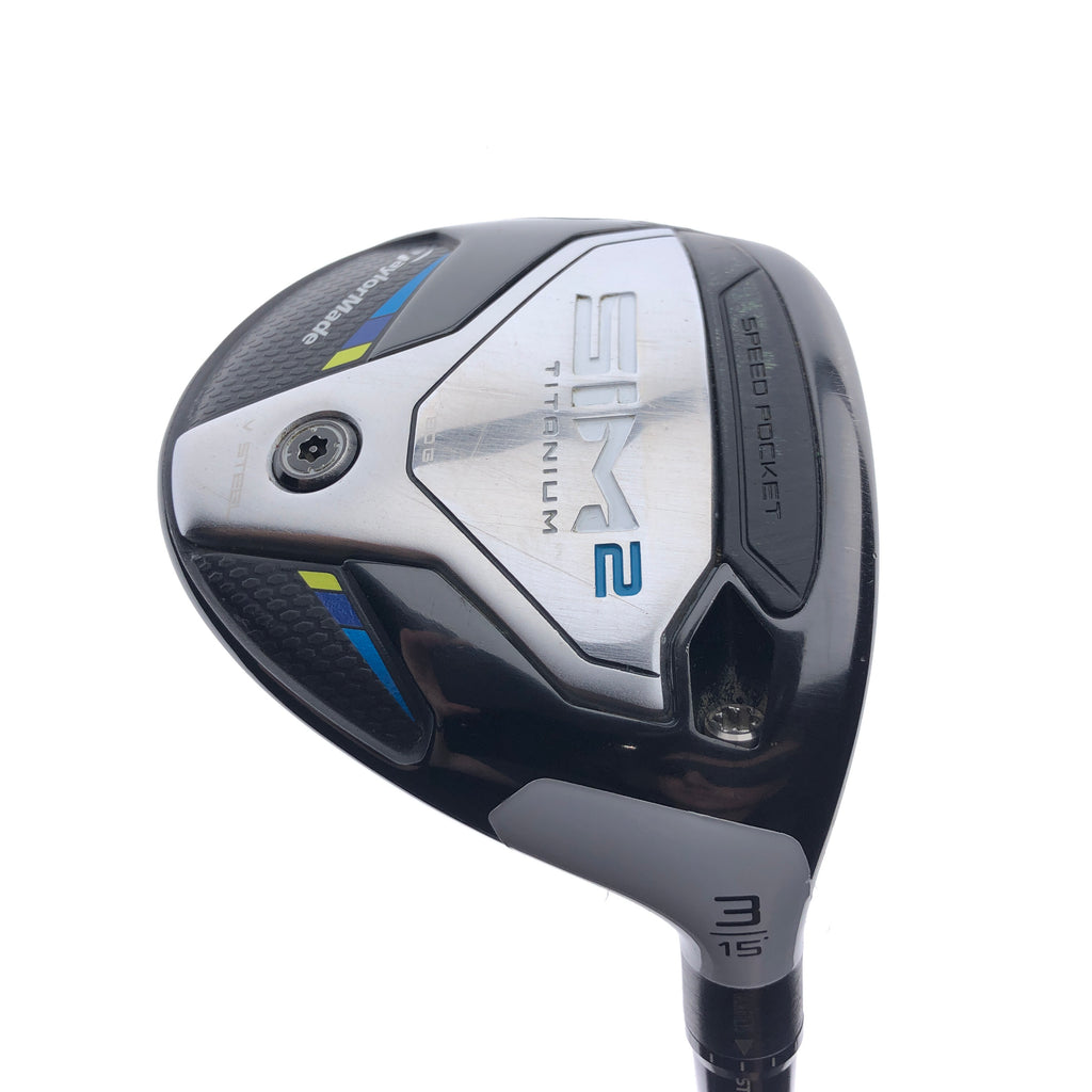 Used TaylorMade Sim2 Titanium 3 Fairway Wood / 15.0 Degrees / X-Stiff Flex