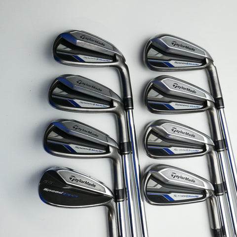 Used TaylorMade SpeedBlade Iron Set / 4 - SW / Regular Flex