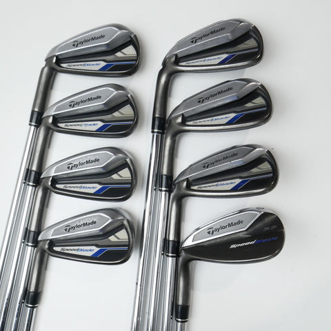 Used TaylorMade SpeedBlade Iron Set / 4 - SW / Stiff Flex / Left-Handed