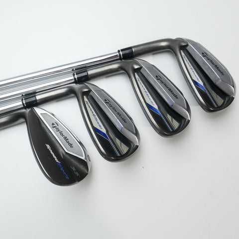 Used TaylorMade SpeedBlade Iron Set / 4 - SW / Stiff Flex / Left-Handed