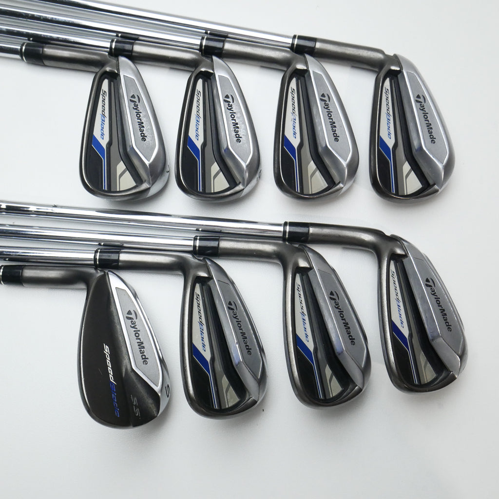 Used TaylorMade SpeedBlade Iron Set / 4 - SW / Stiff Flex / Left-Handed