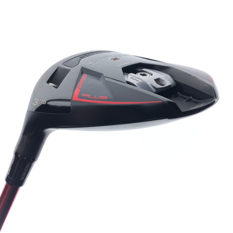 Used TaylorMade Stealth 2 + 3 F'W / Red VeloCore Shaft / 15 Deg / X-Stiff / L-H