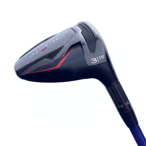 Used TaylorMade Stealth 2 3 Fairway Wood / 15.0 Degrees / Stiff Flex