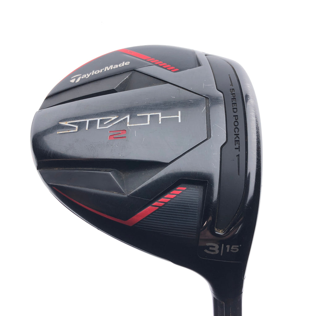 Used TaylorMade Stealth 2 3 Fairway Wood / 15.0 Degrees / Stiff Flex