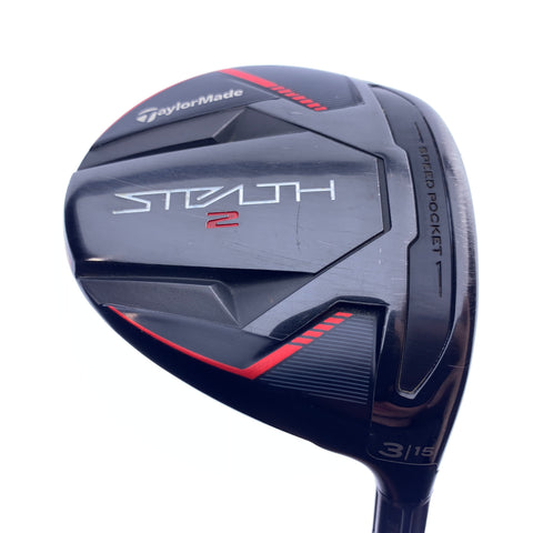 Used TaylorMade Stealth 2 3 Fairway Wood / 15.0 Degrees / Stiff Flex
