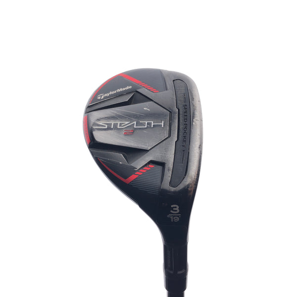 Used TaylorMade Stealth 2 3 Hybrid / 19 Degrees / Stiff Flex