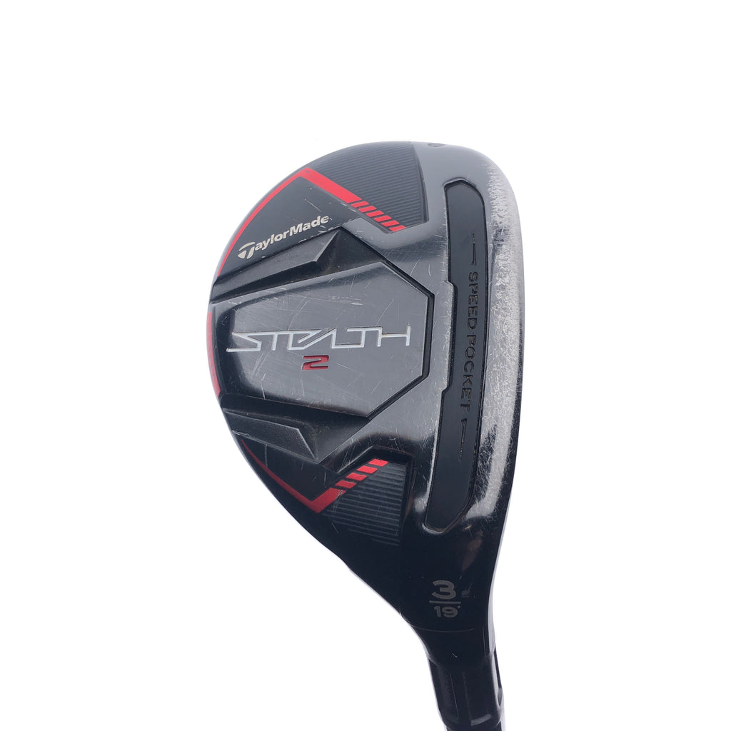 Used TaylorMade Stealth 2 3 Hybrid / 19 Degrees / Stiff Flex