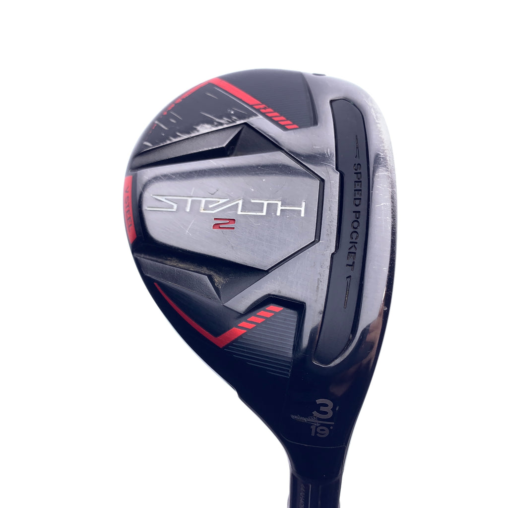 Used TaylorMade Stealth 2 3 Hybrid / 19.0 Degrees / Stiff Flex