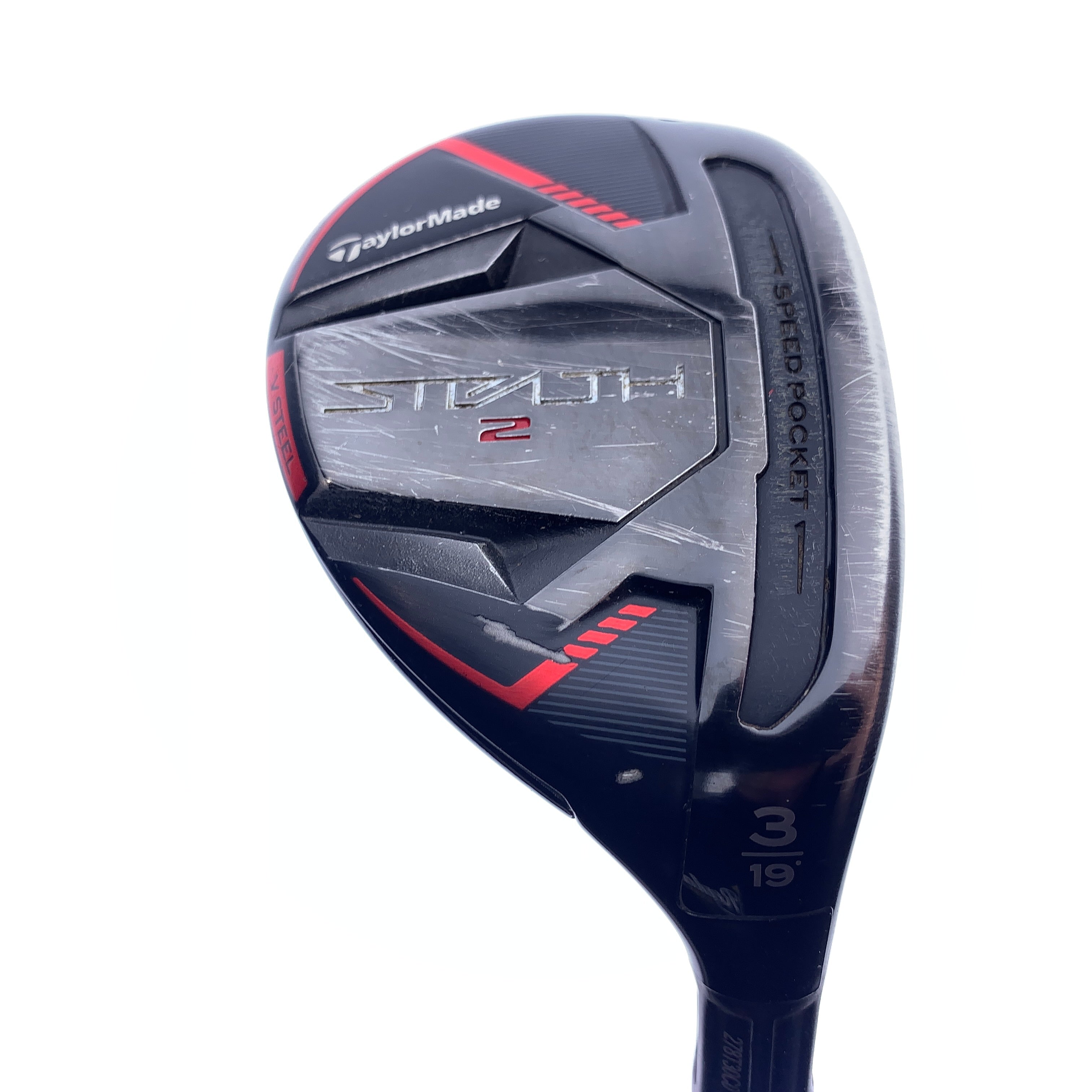 Used TaylorMade Stealth 2 3 Hybrid / 19.0 Degrees / Stiff Flex