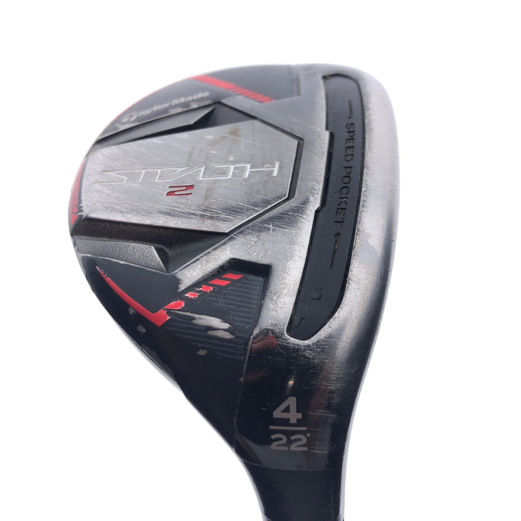Used TaylorMade Stealth 2 4 Hybrid / 22 Degrees / Regular Flex