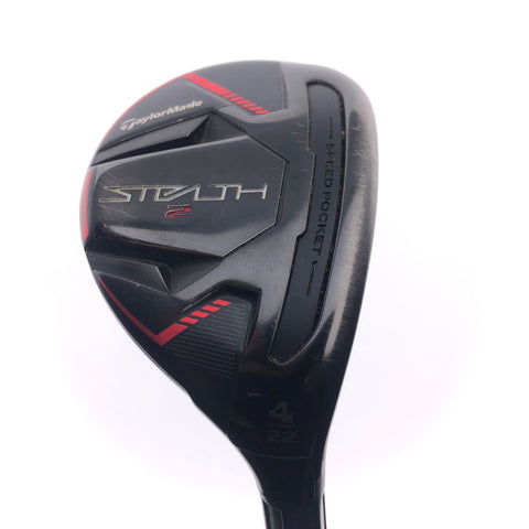 Used TaylorMade Stealth 2 4 Hybrid / 22 Degrees / Regular Flex