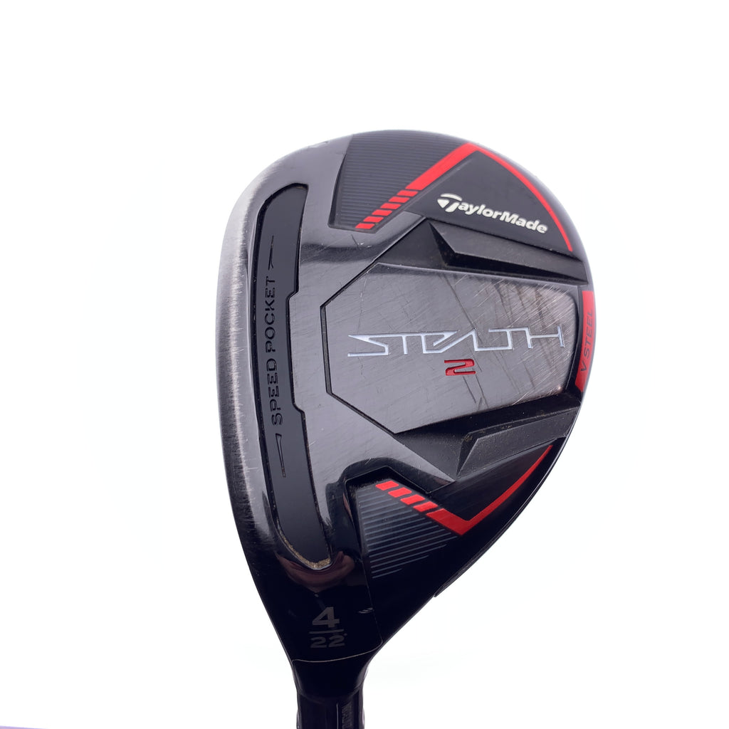 Used TaylorMade Stealth 2 4 Hybrid / 22 Degrees / Stiff Flex / Left-Handed