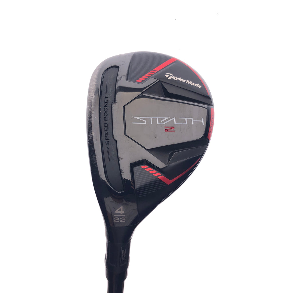 Used TaylorMade Stealth 2 4 Hybrid / 22 Degrees / Stiff Flex / Left-Handed