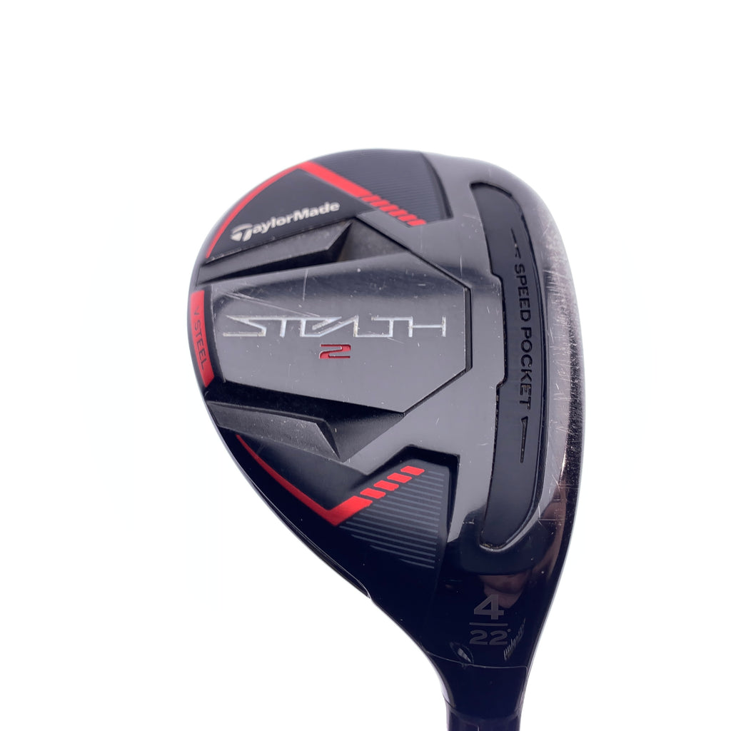 Used TaylorMade Stealth 2 4 Hybrid / 22 Degrees / Stiff Flex