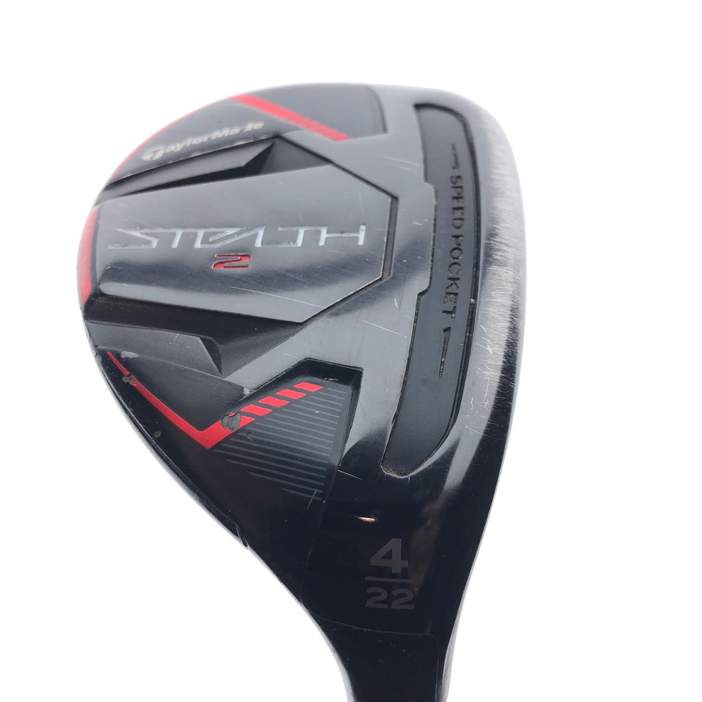 Used TaylorMade Stealth 2 4 Hybrid / 22 Degrees / Stiff Flex