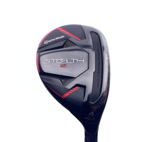 Used TaylorMade Stealth 2 4 Hybrid / 22 Degrees / Stiff Flex