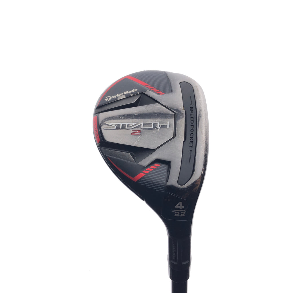 Used TaylorMade Stealth 2 4 Hybrid / 22 Degrees / Stiff Flex