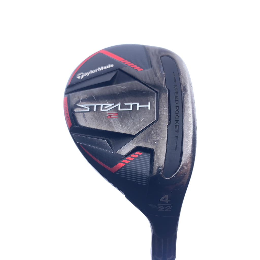 Used TaylorMade Stealth 2 4 Hybrid / 22.0 Degrees / Stiff Flex