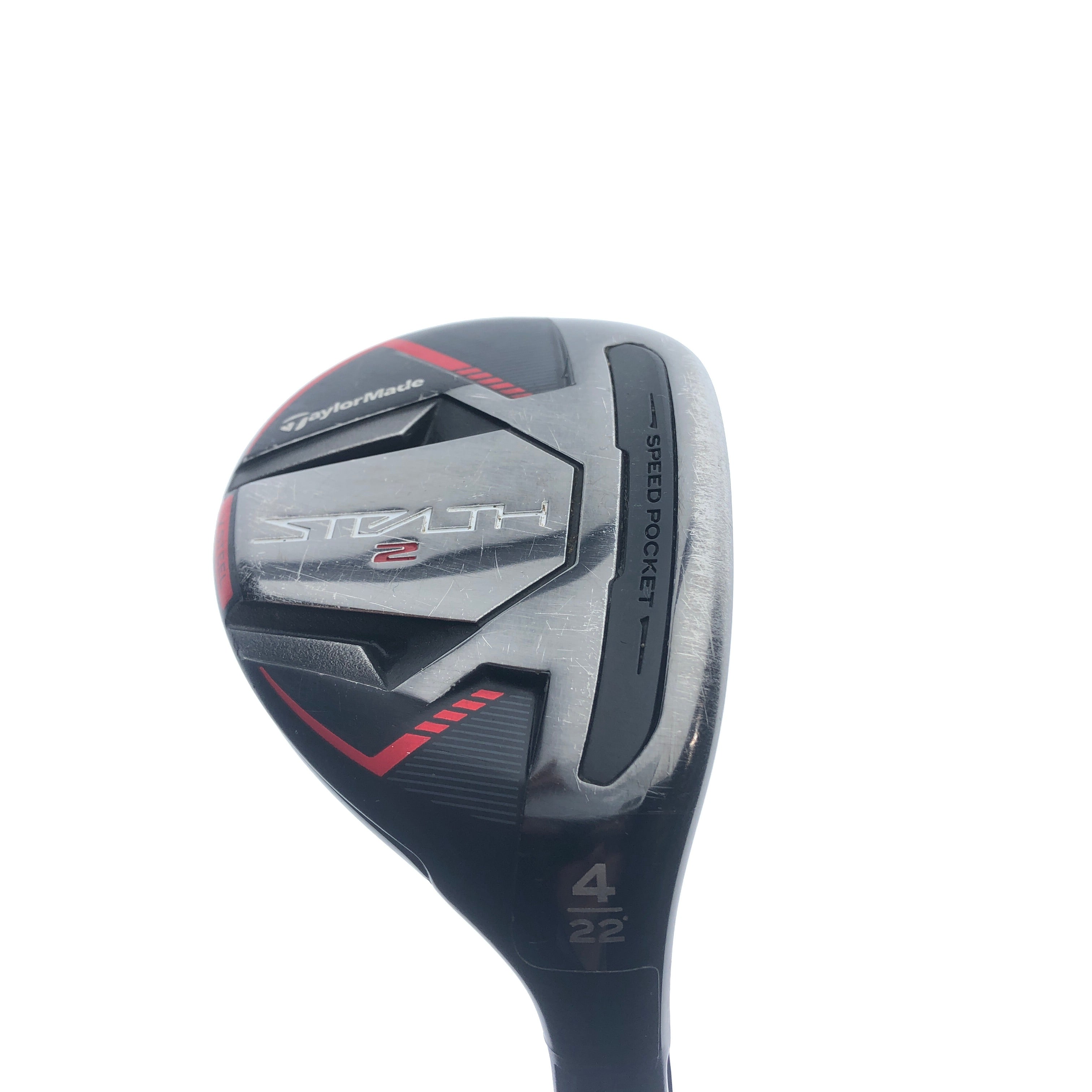 Used TaylorMade Stealth 2 4 Hybrid / 22.0 Degrees / Stiff Flex