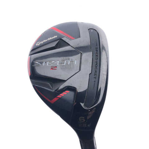 Used TaylorMade Stealth 2 6 Hybrid / 28 Degrees / A Flex