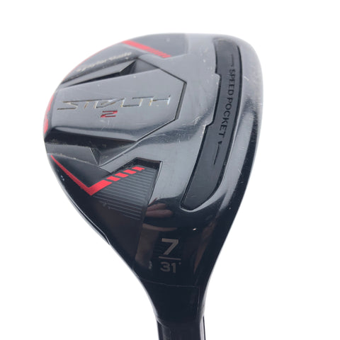 Used TaylorMade Stealth 2 7 Hybrid / 31 Degrees / A Flex