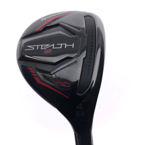Used TaylorMade Stealth 2 HD 4 Hybrid / 23 Degrees / Regular Flex