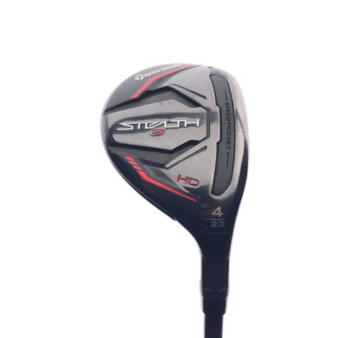 Used TaylorMade Stealth 2 HD 4 Hybrid / 23 Degrees / Stiff Flex