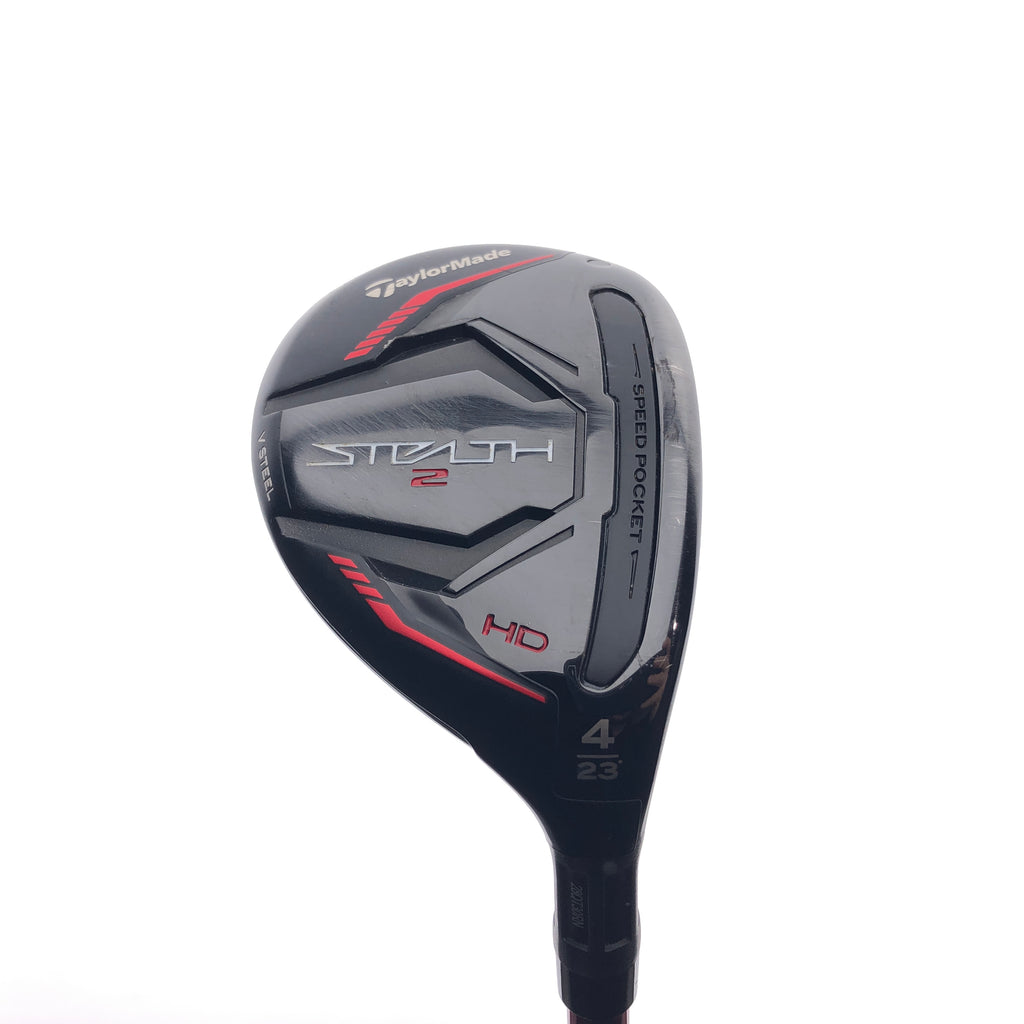 Used TaylorMade Stealth 2 HD 4 Hybrid / 23 Degrees / Stiff Flex