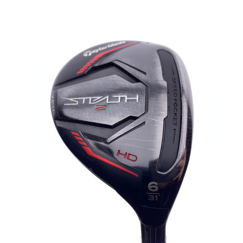Used TaylorMade Stealth 2 HD 6 Hybrid / 31 Degrees / A Flex